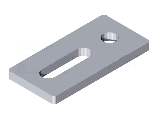 Solar panel mounting plate